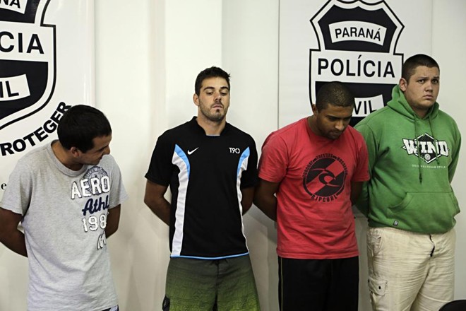 Felipe Luan dos Santos, Ornaldo Antunes de Oliveira, Juliano Felipe Ben e Medley Lucas Lopes Aristides, integrantes da Império, presos na operação 