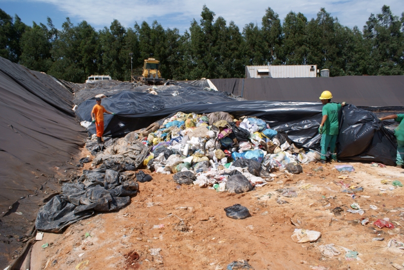 Em inspeção, ICMBio constatou que uma célula do aterro já está em operação | ICMbio/Divulgação