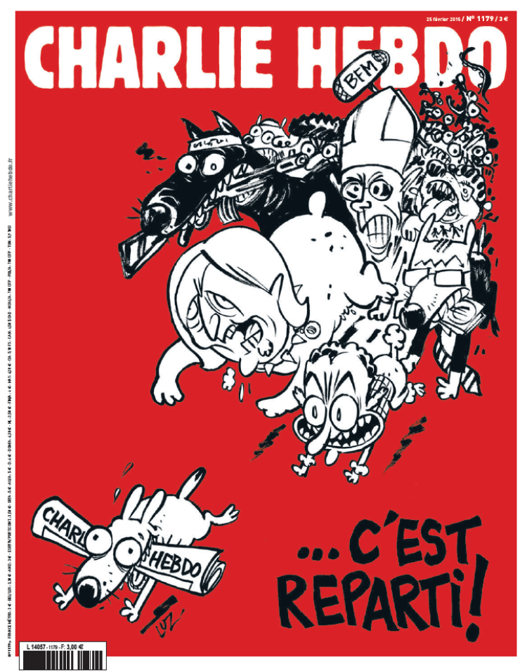 Capa do da edição do Charlie Hebdo que será lançada na quarta-feira (25) | Reprodução