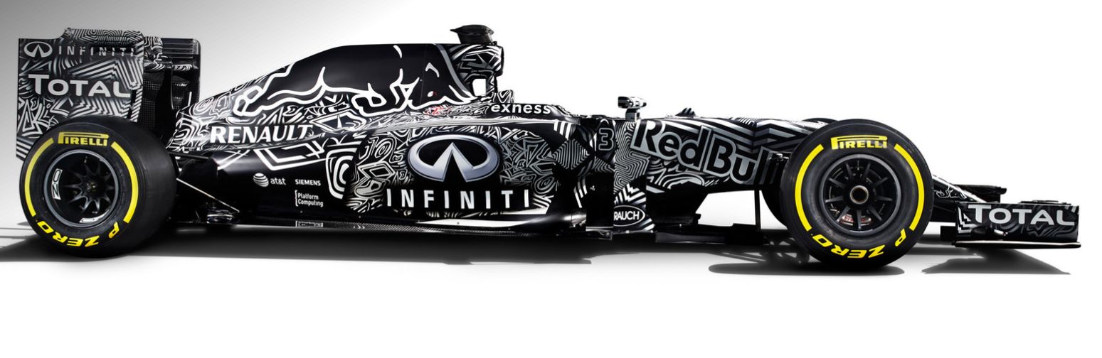 A pintura da carenagem da Red Bull imita uma tatuagem de Vettel que já havia inspirado um capacete do alemão, hoje na Ferrari. | Divulgação/ Red Bull