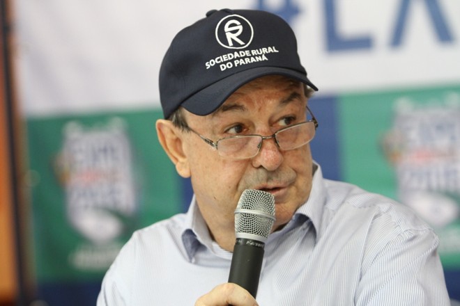 O presidente da SRP, Moacir Sgarioni, lança 55.ª edição da ExpoLondrina, e faz avaliação do ano do agronegócio. | Foto: Roberto Custa³dio/jornal De Londrina