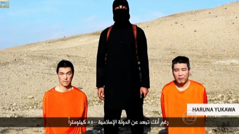 Para opinião pública japonesa, as vítimas do Estado Islâmico, Kenji Goto e Haruna Yukawa, trouxeram grandes problemas para o país | Reprodução/Fantástico/Rede Globo