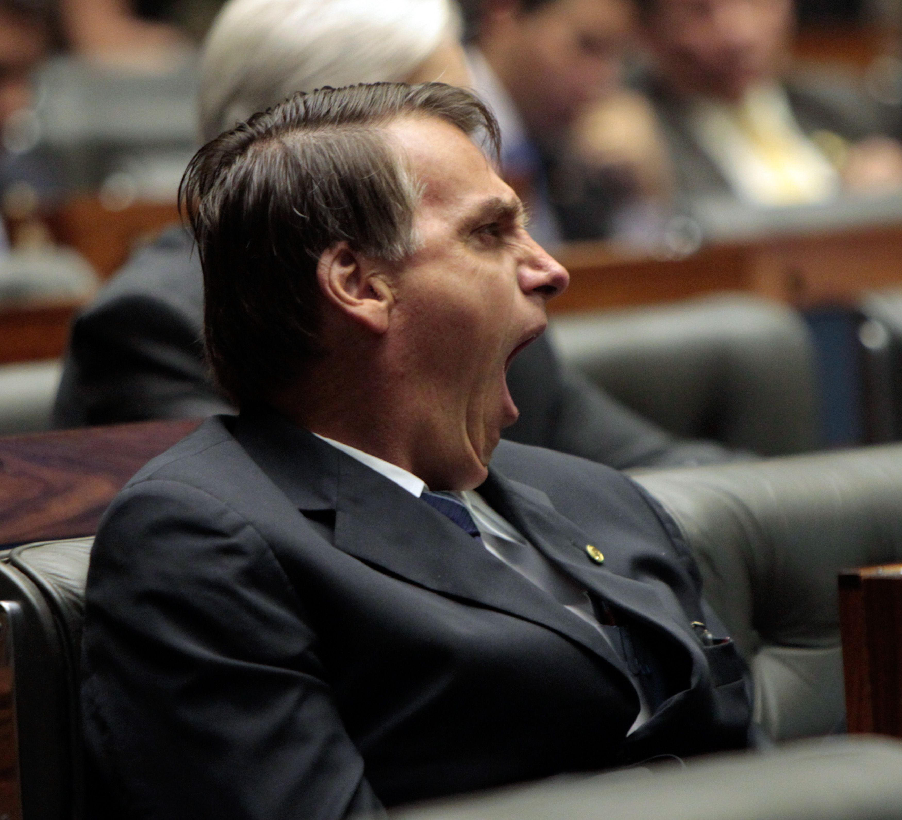 Desta vez, Jair Bolsonaro deu lugar ao filho, Eduardo Bolsonaro, na comissão. | Joel Rodrigues /Estadão Conteúdo