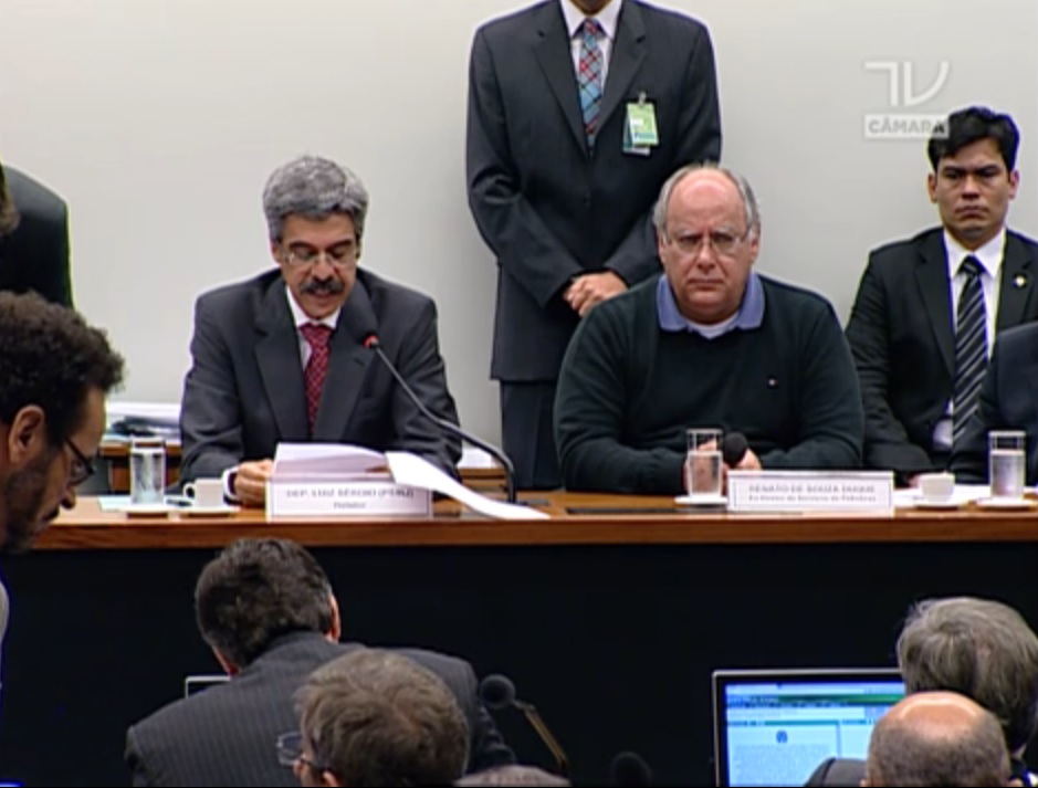 Duque preferiu não responder às perguntas feitas pelos parlamentares. | Reprodução/TV Câmara