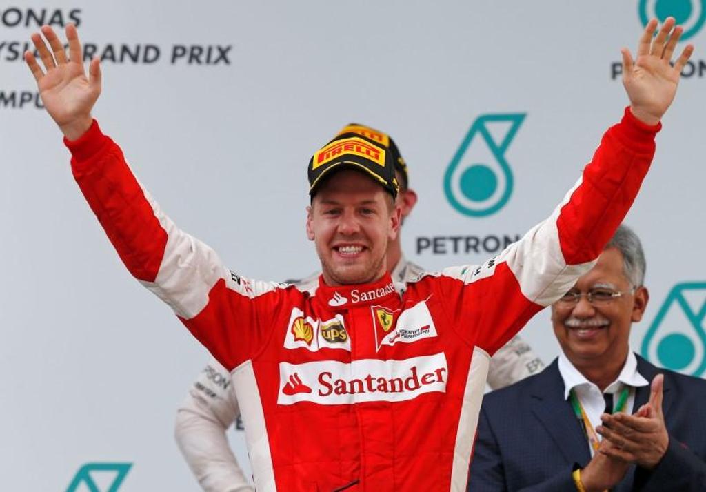 Alemão Sebastian Vettel conquistou sua primeira vitória pela Ferrari. | Olivia Harris/Reuters