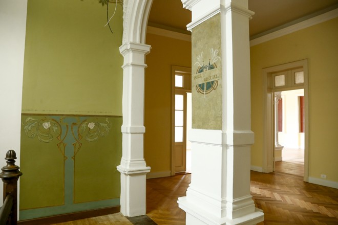 Pinturas originais do prédio também foram restauradas. | Hugo Harada/Gazeta do Povo