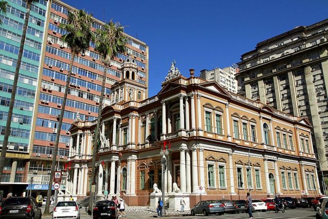 O Paço Municipal de Porto Alegre. |