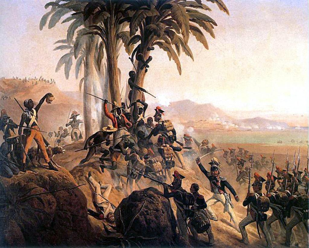 “Batalha de São Domingos”, de Suchodolski: episódio da independência do Haiti. | Reprodução