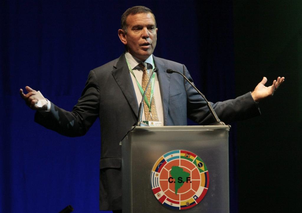 Juan Ángel Napout foi eleito o novo presidente da Conmebol. Ele vai comandar a entidade pelos próximos quatro anos. | Andrés Cristaldo/EFE