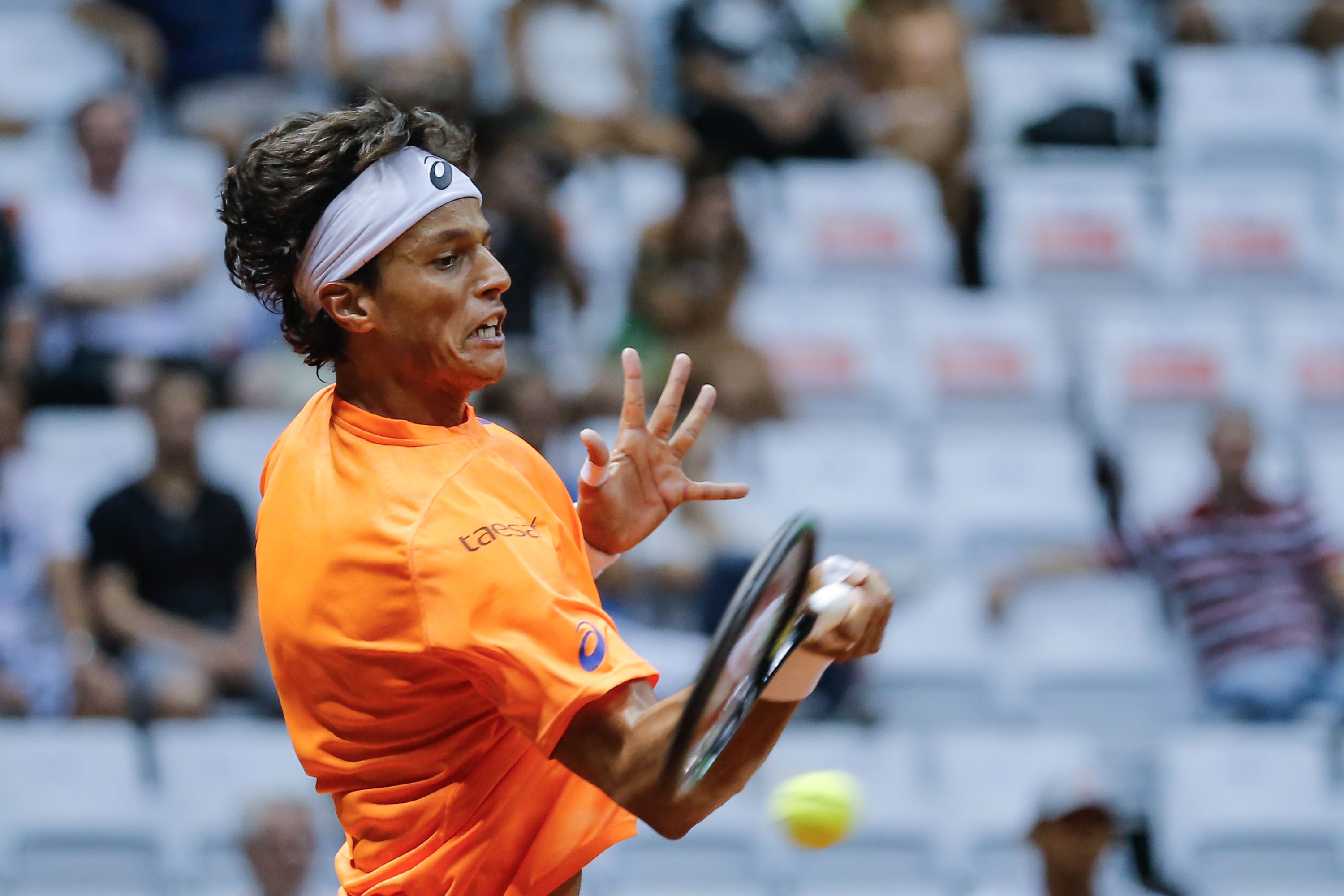 João Souza é o número 75 do ranking mundial divulgado nesta segunda-feira. | LEANDRO MARTINS/Brasil Open