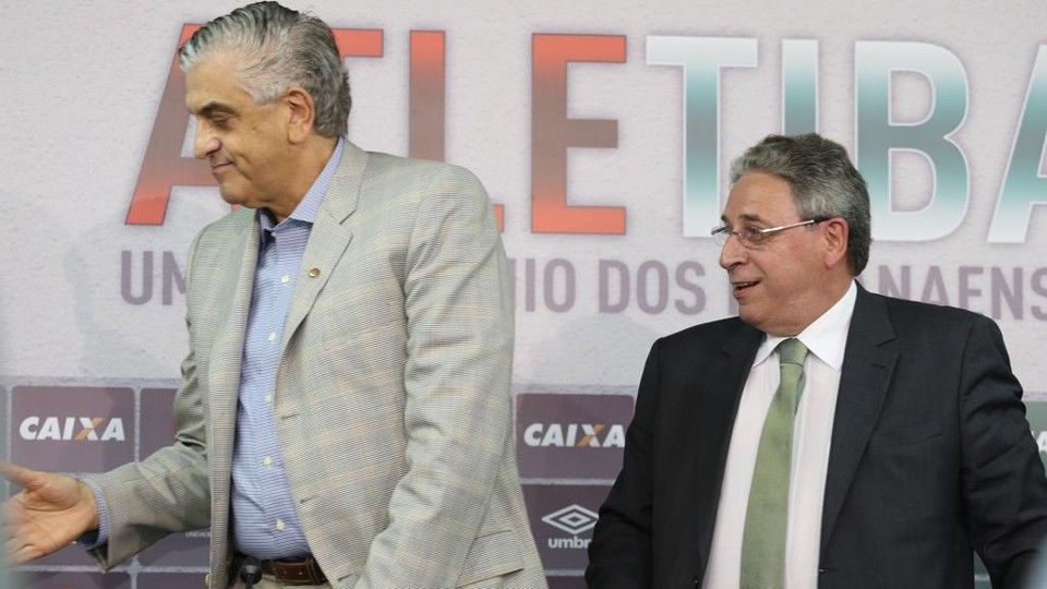 Mario Celso Petraglia e Rogério Bacellar, presidentes de Atlético e Coritiba: clubes unidos para estudar mudanças no Brasileirão. | Ivonaldo Alexandre/Gazeta do Povo