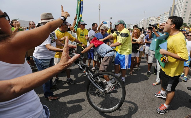 Manifestação no Rio de Janeiro. | SERGIO MORAES/REUTERS