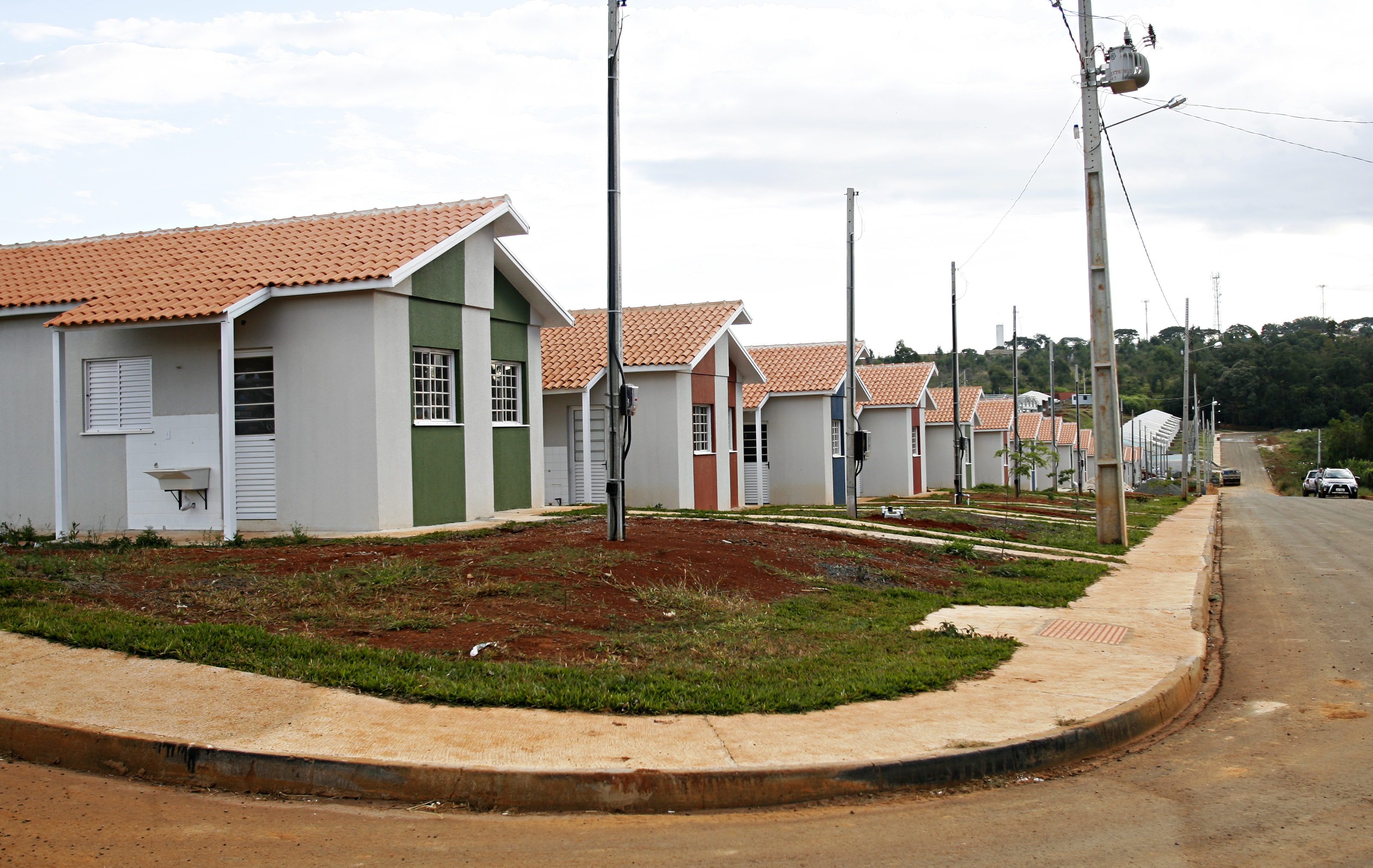 Casas construídas pelo programa Minha Casa Minha Vida, em Ponta Grossa. | Josue Teixeira /Agência de Noticias Gazeta do Povo