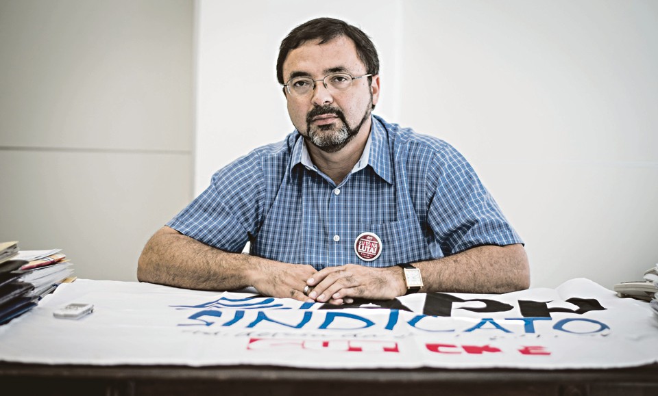 Hermes Leão Silva, presidente da APP-Sindicato, afirma que reivindicações e rancores vieram à tona. | Henry Milleo/Gazeta do Povo