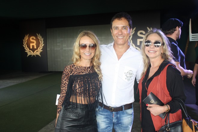 Vanessa e Mauricio Taques com Cristiane Mocelin. | Tiomkim