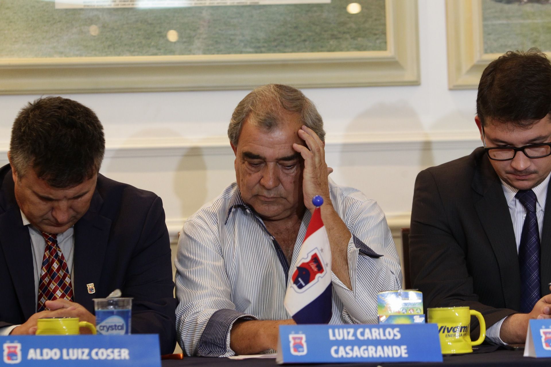 Na posse como novo presidente, Luiz Carlos Casagrande disse que não gostaria de ter chegado ao cargo com a renúncia de Rubens Bohlen. | Daniel Castellano/Gazeta do Povo
