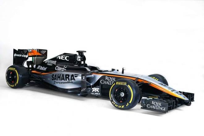 Force India, pilotada por Sergio Pérez e Nico Hulkenberg. | 