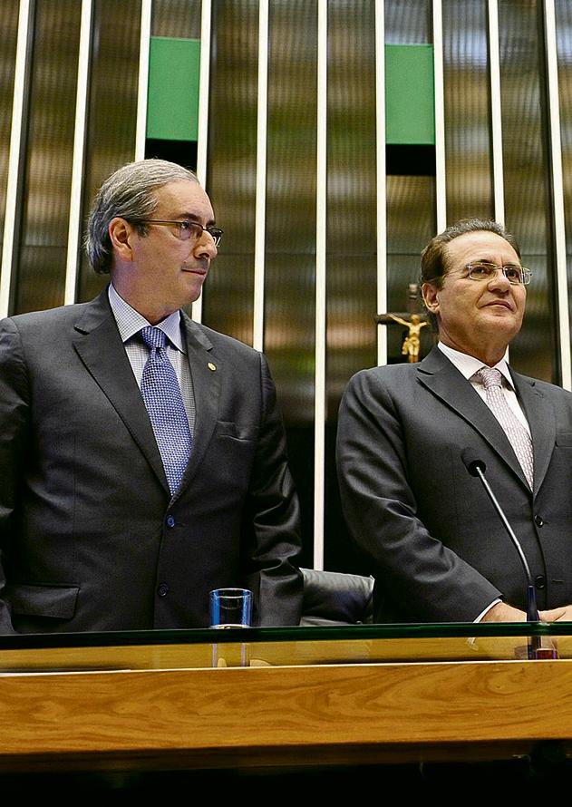 Cunha e Renan: informados com antecedência por Michel Temer. | Luis Macedo/Câmara dos Deputados
