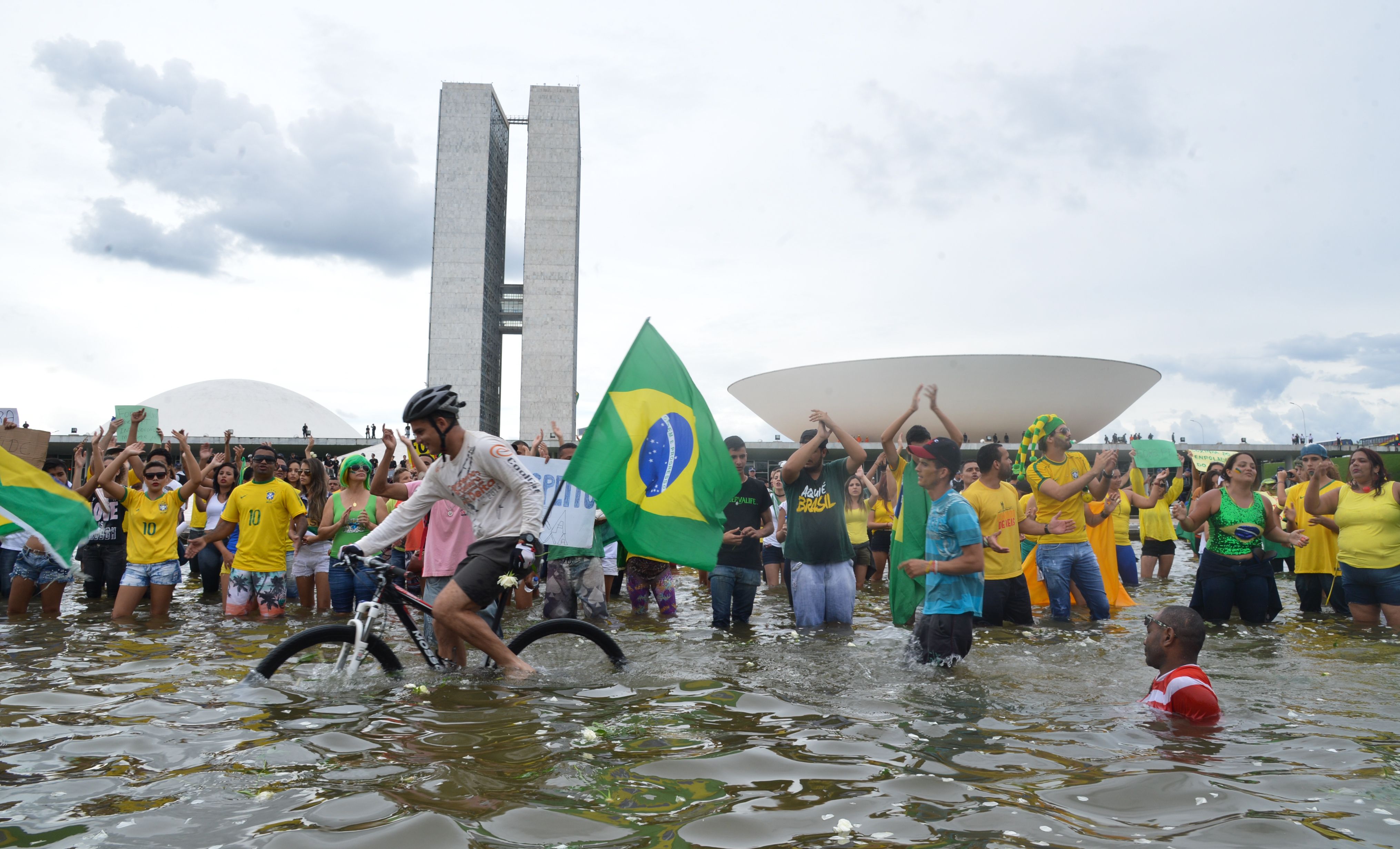 Protesto contra a corrupção em Brasília, no último domingo. | José Cruz/Agência Brasil