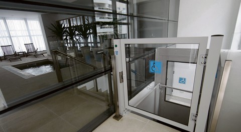Acessibilidade para nos espaços comuns dos prédios residenciais Empreendimento Soul Batel Soho, da Construtora Laguna, oferecia opção de plantas privativas acessíveis, mas não houve interesse por parte dos compradores. | Aniele Nascimento/Gazeta do Povo