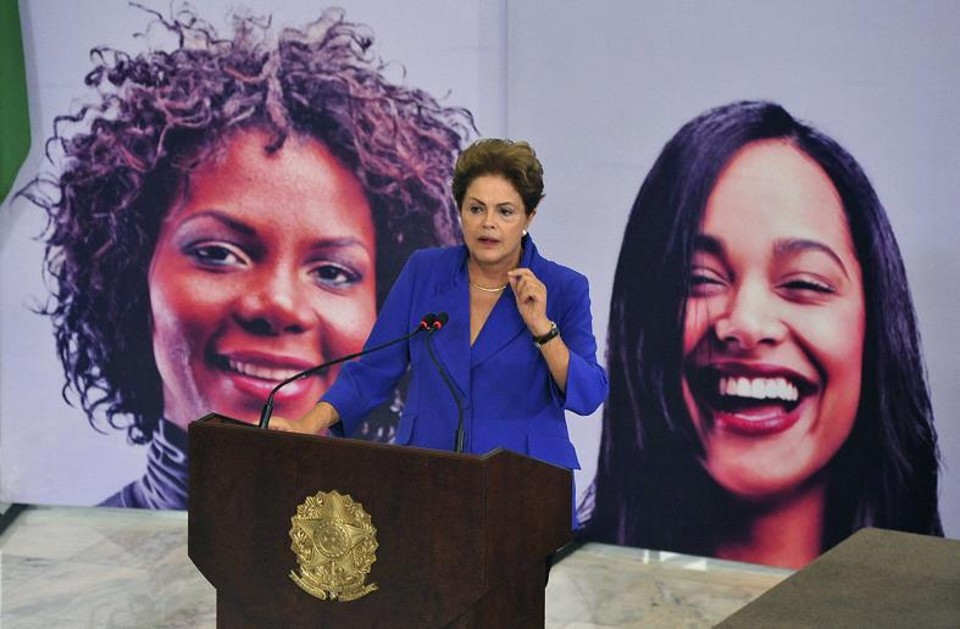 Dilma em pronunciamento. | Luis Macedo/ Câmara dos Deputados