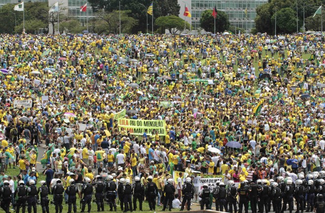 Manifestação em Brasília. | STRINGER/BRAZIL/REUTERS