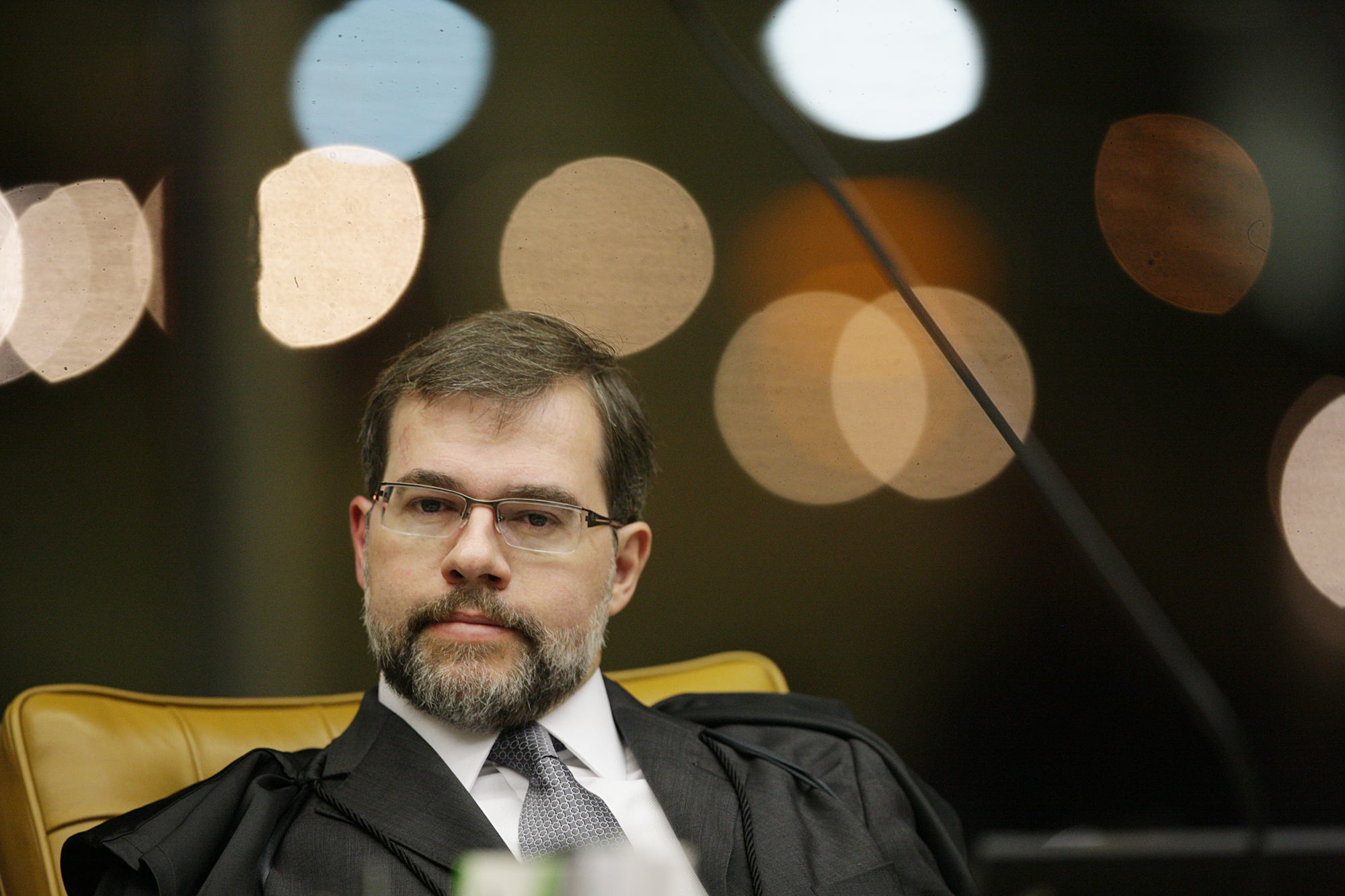 Ao chegar para sessão plenária do STF nesta quarta-feira, Toffoli negou que tenha falado sobre Lava Jato com a presidente | FELLIPE SAMPAIO