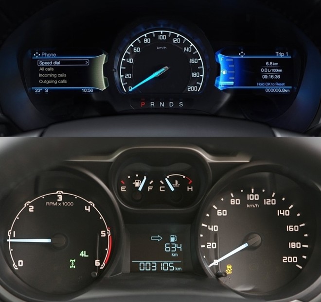 Comparativo entre a Ranger atual (foto debaixo) e a linha 2016. | Divulgação/Ford