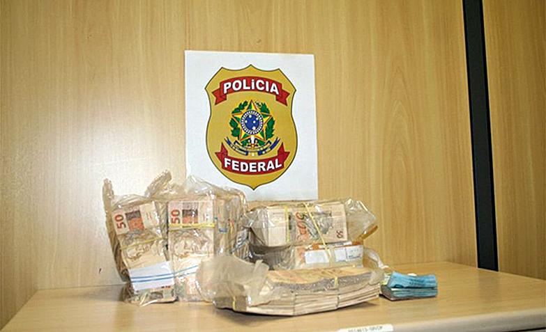 PF apreendeu apenas nesta quinta-feira R$ 1,8 milhão em espécie. | Polícia Federal/ Divulgação
