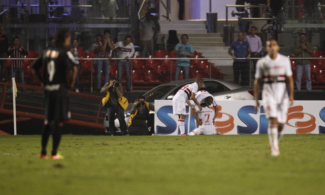 Na semifinal contra o São Paulo, o Coxa perdeu no jogo de ida, no Morumbi, por 1 a 0. | Jonathan Campos/Gazeta do Povo