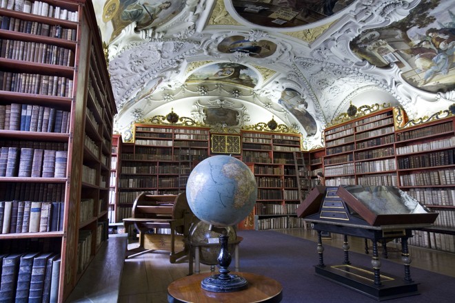 Biblioteca do Monastério Strahov. Fundado no século XII em Praga, na República Tcheca | Jorge Royan/Wikimedia Commons