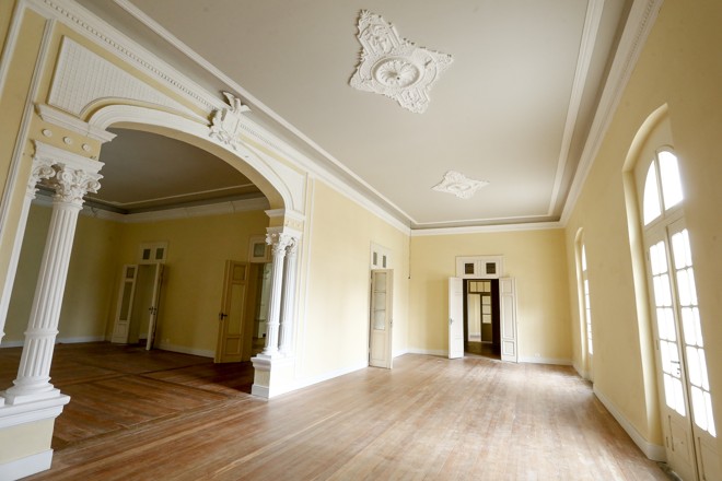 Um dos salões principais do MIS, após a restauração. | Hugo Harada/Gazeta do Povo