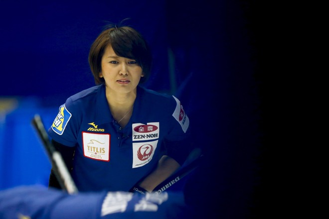 A beleza asiática também marcou presença no Mundial em Sapporo, no Japão. E estava defendendo o time da casa: Sayaka Yoshimura, de 23 anos. | Thomas Peter/Reuters