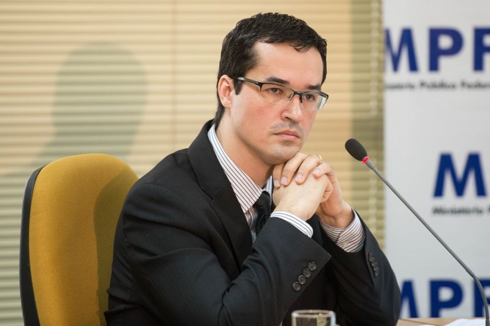 Deltan Dallagnol em lançamento de medidas anticorrupção. | Agência Brasil
