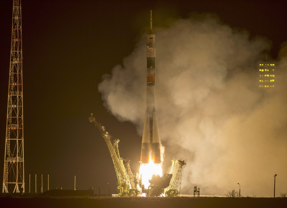 Foguete russo Soyuz parte rumo à Estação Espacial Internacional | Nasa/Efe