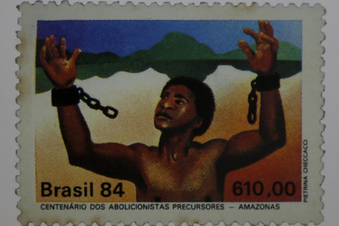 Mais um selo ligado à abolição da escravatura brasileira | Albari Rosa/Gazeta do Povo