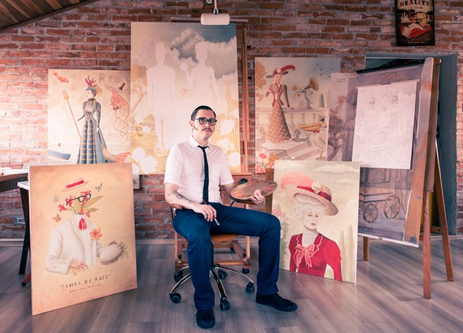 O artista plástico Rafael Silveira | Ricardo Perini/ Divulgação