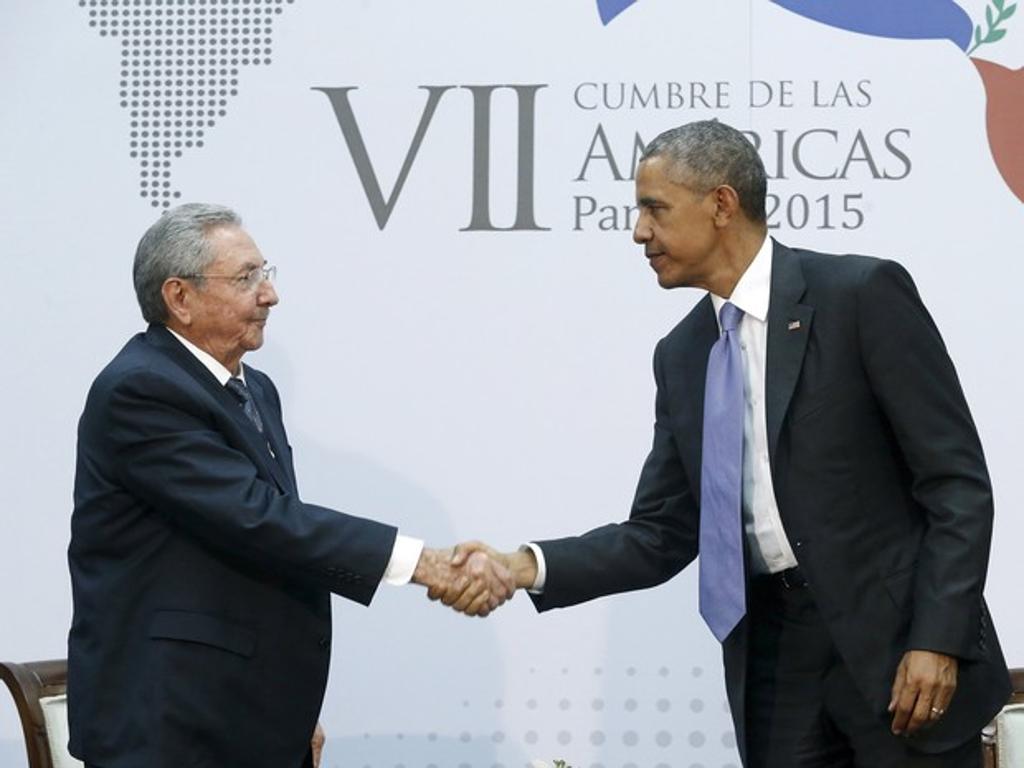 Raúl Castro e Barack Obama: dispostos a discutir soluções para o futuro. | Jonathan Ernst/Reuters
