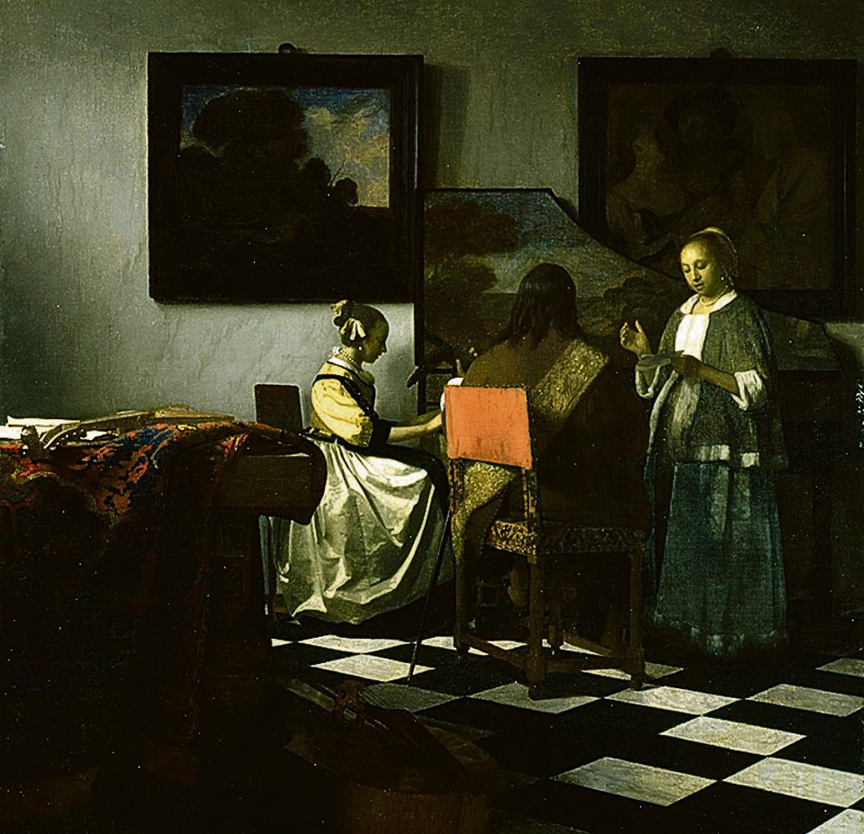 “O Concerto”, de Vermeer, uma das obras citadas no estudo. | Reprodução