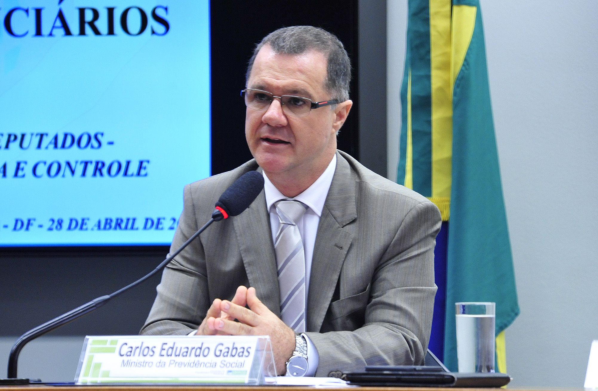 Carlos Eduardo Gabas, ministro da Previdência Social: recado direto para o governo do Paraná. | GUSTAVO LIMA/