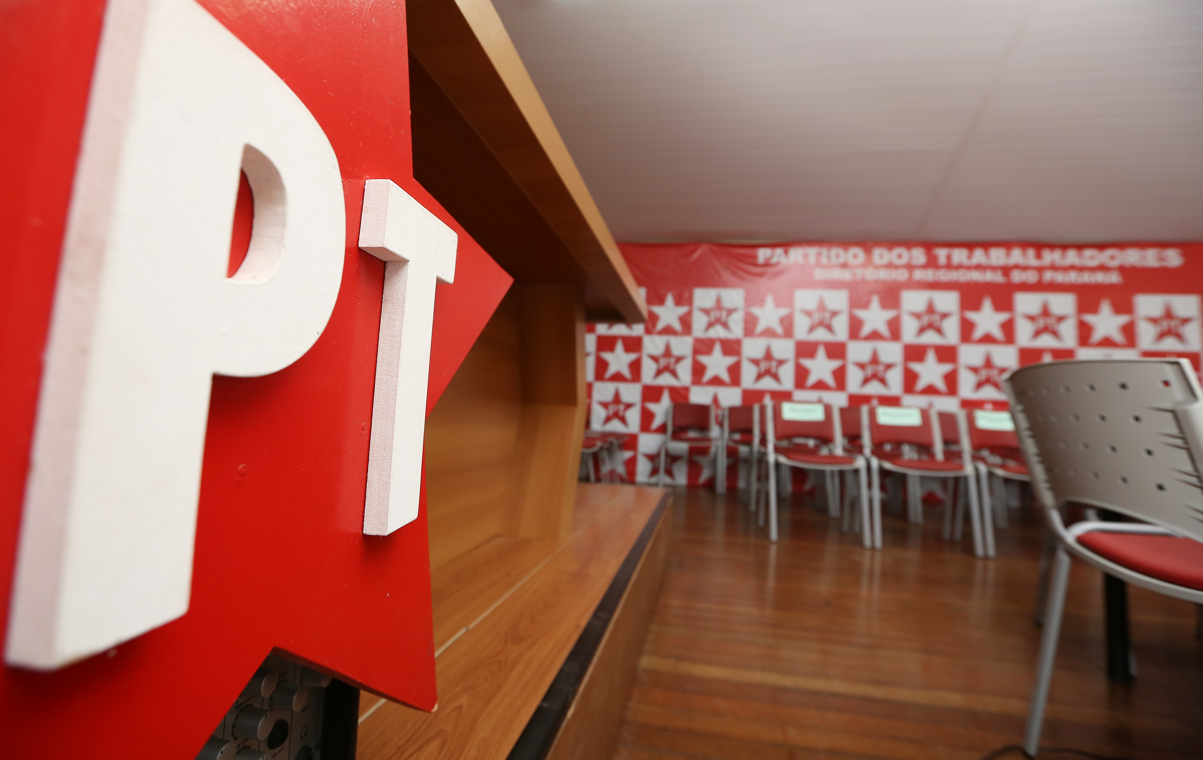 Sede do diretório paranaense do Partido dos Trabalhadores. | Giuliano Gomes/Gazeta do Povo