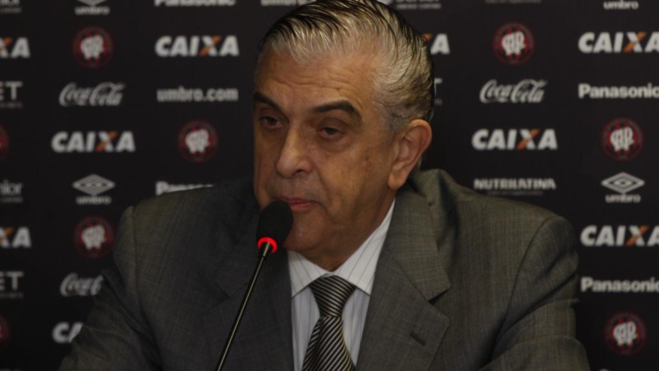 O presidente Mario Celso Petraglia admitiu uma série de entraves à conclusão da Arena da Baixada. | Aniele Nascimento/Gazeta do Povo