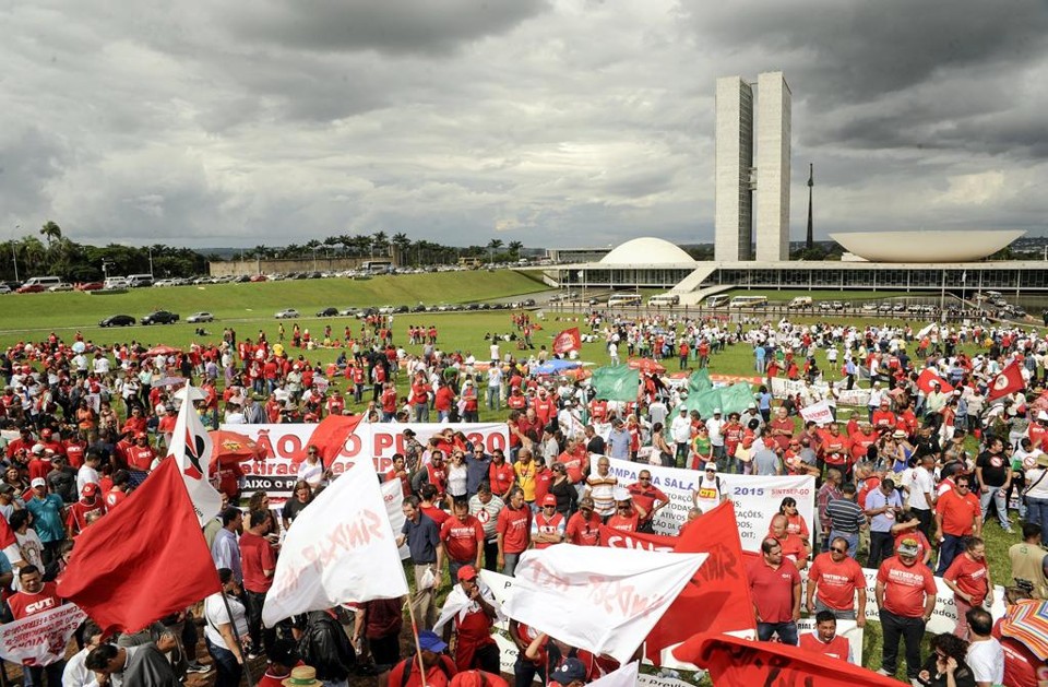 Atos contra a lei da terceirização foram organizadas por entidades sindicais em diversas capitais do país | Lucio Bernardo Jr./ Câmara dos /