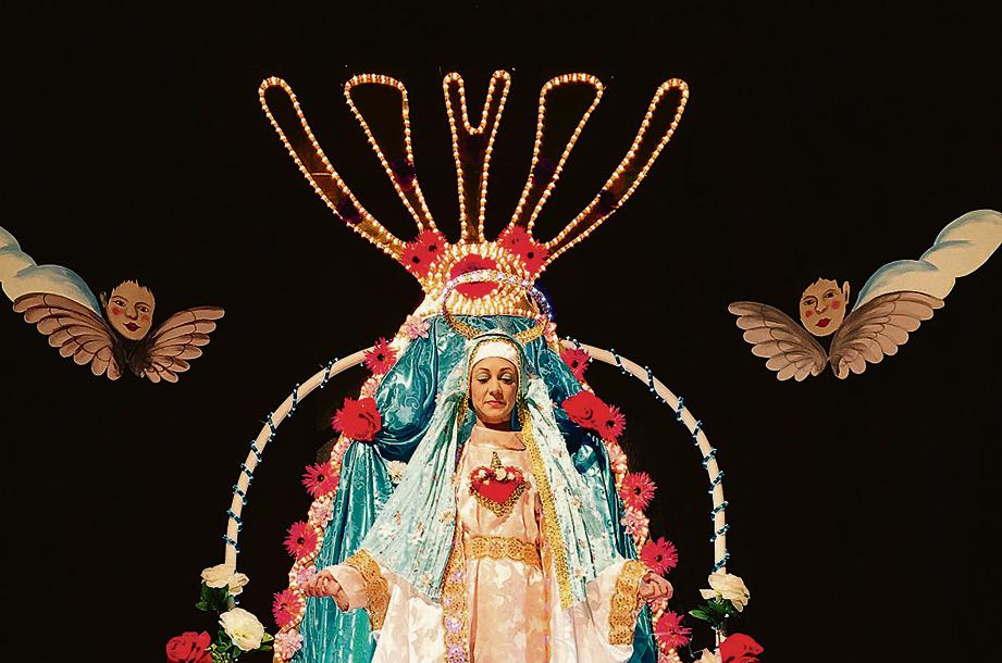 Atores experientes da Cia. Máscaras de Teatro dão vida a personagens sertanejos e celestiais. | Assis Baptista/Divulgação