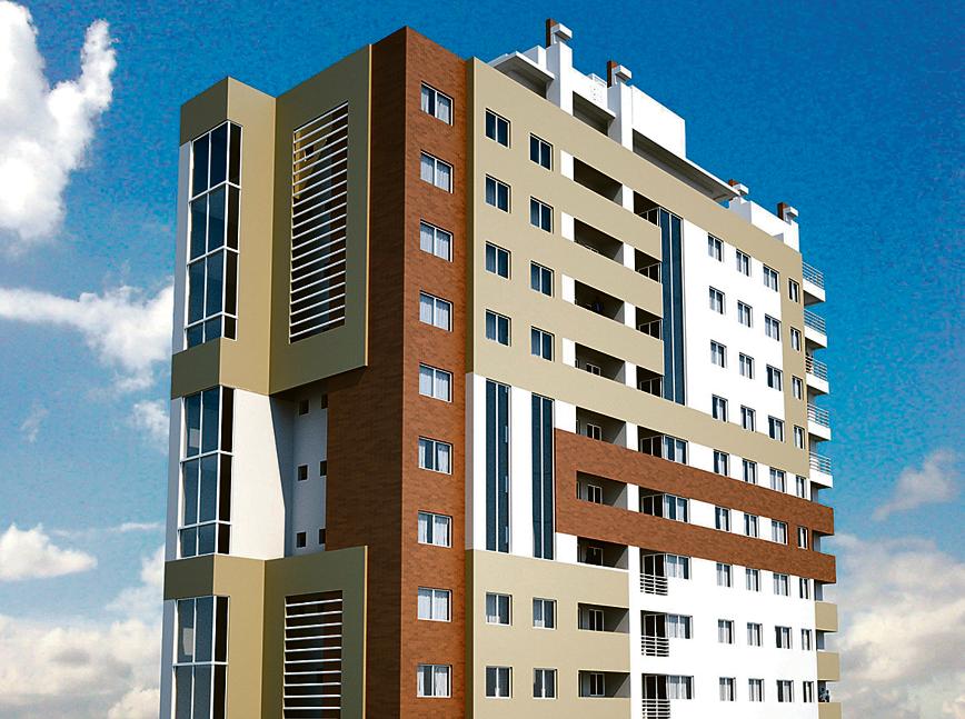 Apartamentos do Villa Romana, no Cristo Rei, medem entre 81m² e 104m² de área útil. | Divulgação