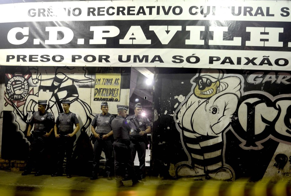 Oito pessoas foram mortas na chacina na sede da Pavilhão Nove, torcida organizada do Corinthians | Oslaim Brito/EFE