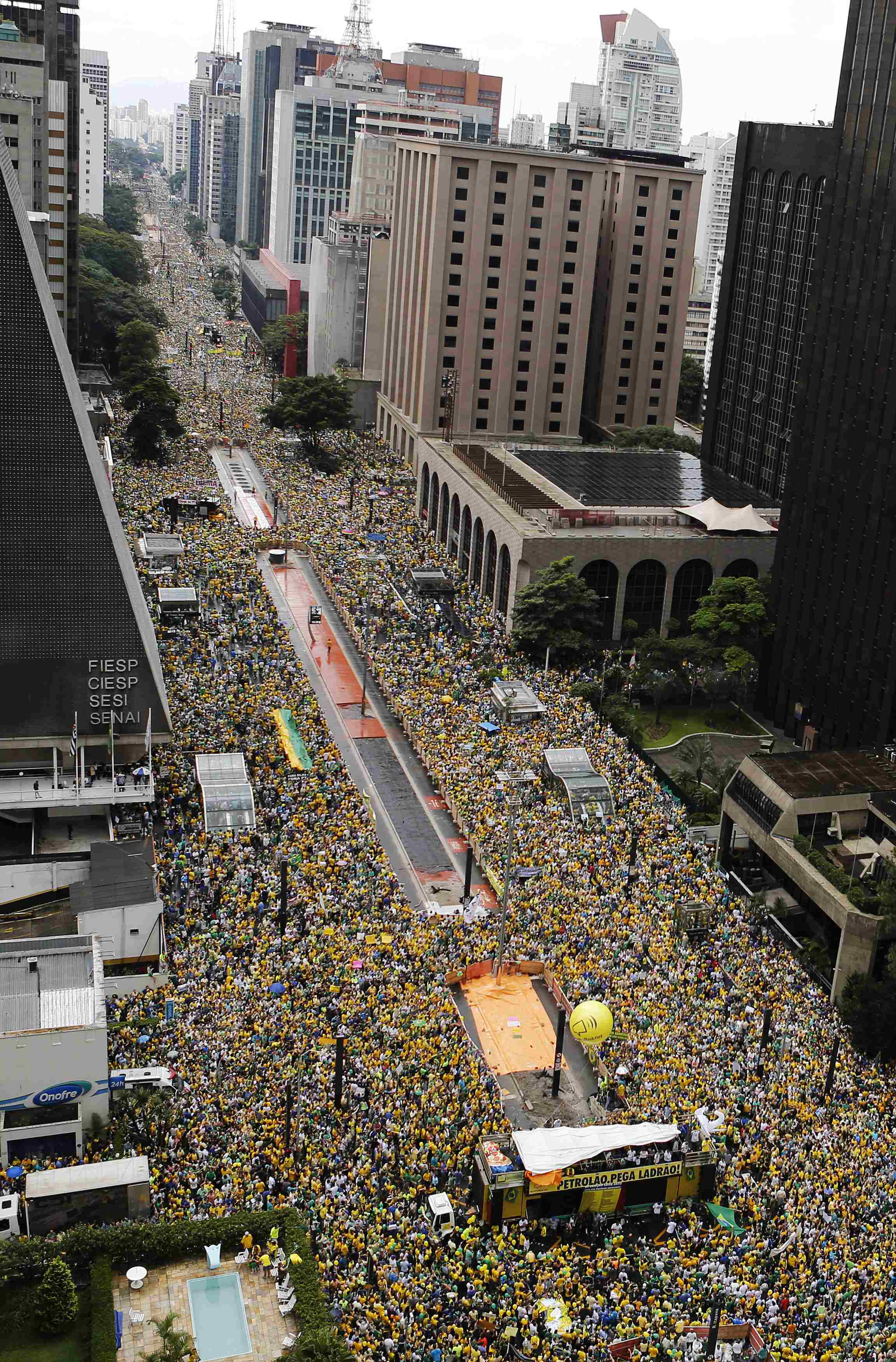 Manifestação está marcada para domingo, na Avenida Paulista. | NACHO DOCE/REUTERS