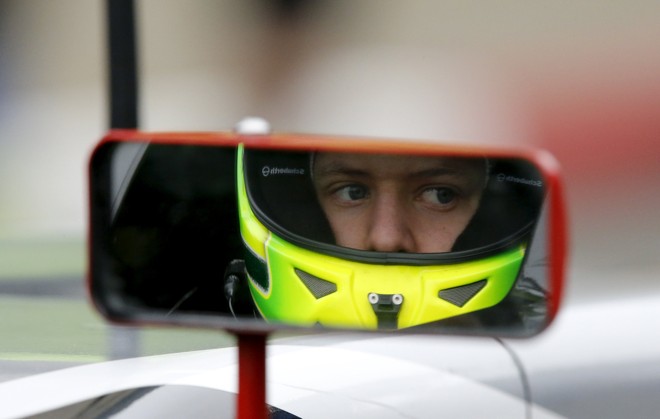 Mick terá como companheiro Harrison Newy, filho do projetista Adrian Newey. | FABRIZIO BENSCH/REUTERS