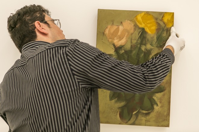 Quadro de Carlos Scliar. | Marcelo Andrade/Gazeta do Povo