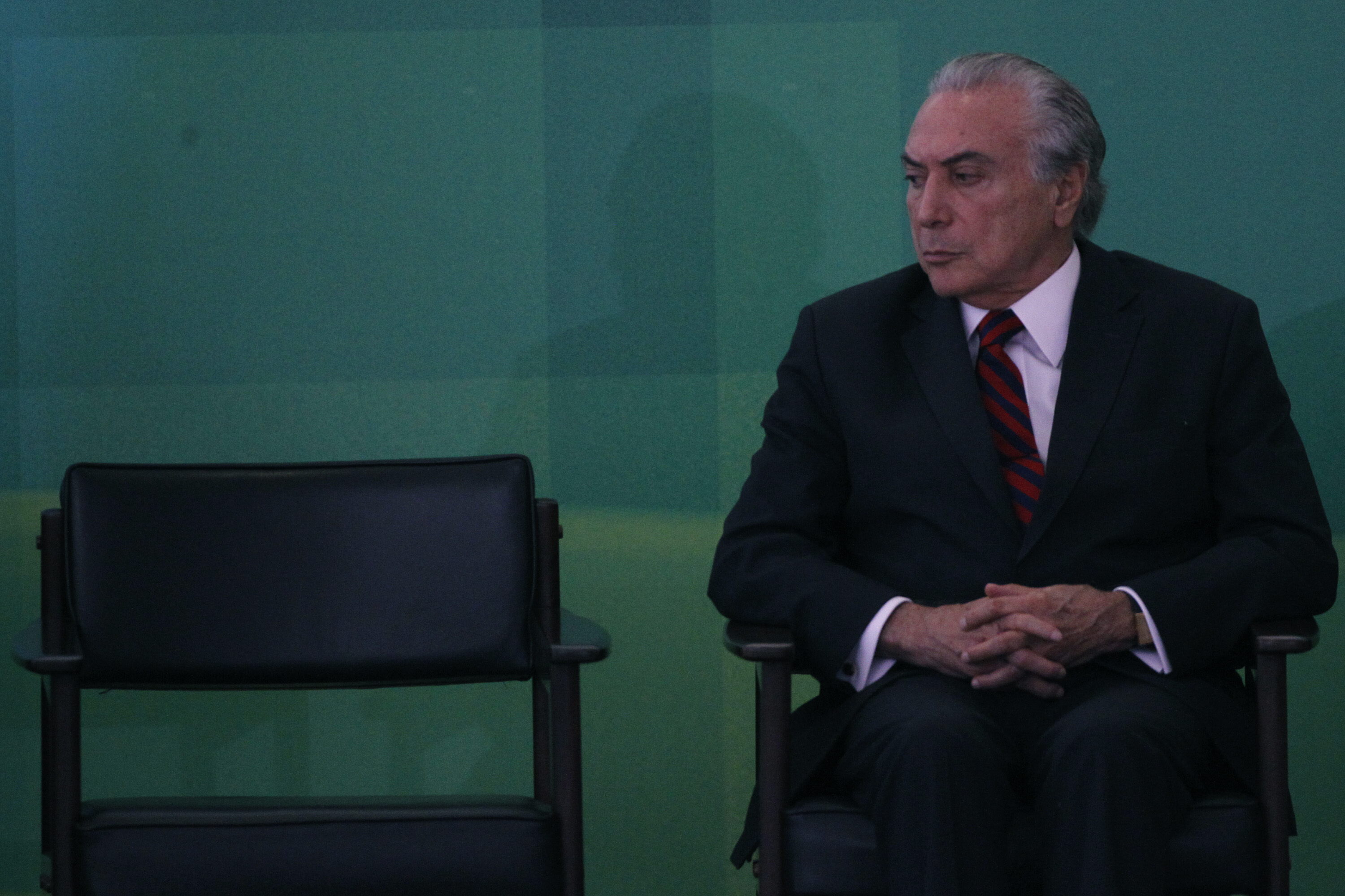 Temer, presidente nacional do PMDB, enfrenta desconfiança dentro do próprio partido. | Fernando Bizerra Jr./EFE